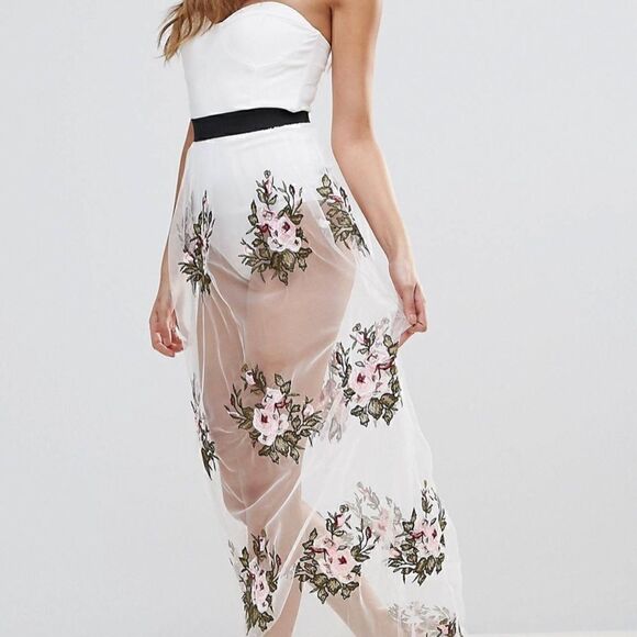 Rare London bodysuit dress embroidered sz large - Picture 7 of 16